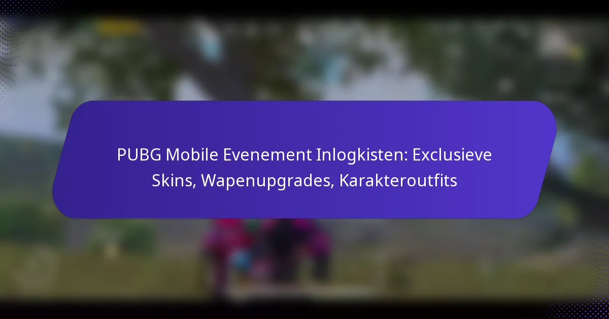 PUBG Mobile Evenement Inlogkisten: Exclusieve Skins, Wapenupgrades, Karakteroutfits
