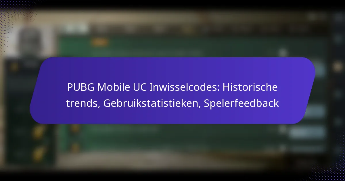 PUBG Mobile UC Inwisselcodes: Historische trends, Gebruikstatistieken, Spelerfeedback